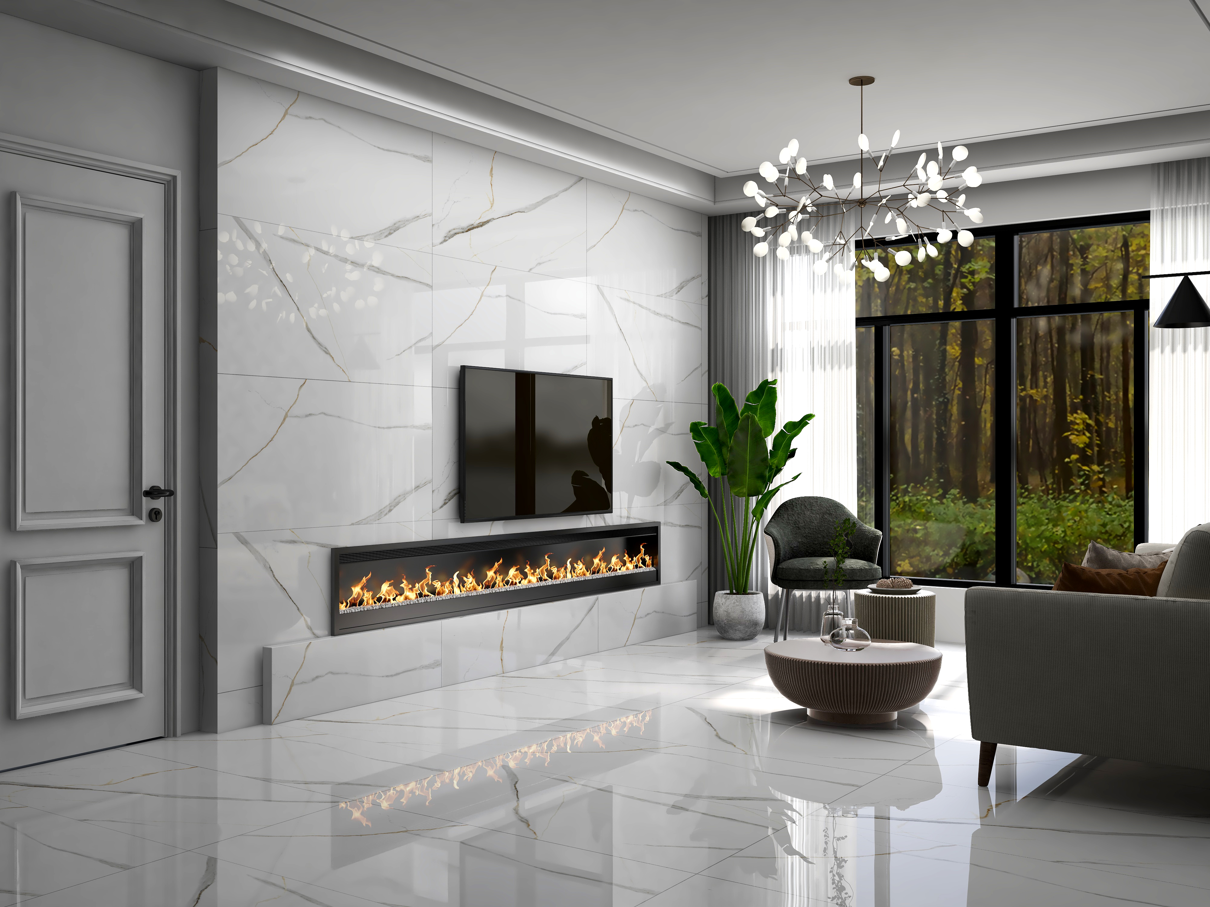 Porcelain Tile  60x120 Angel Statuario (Glossy)
