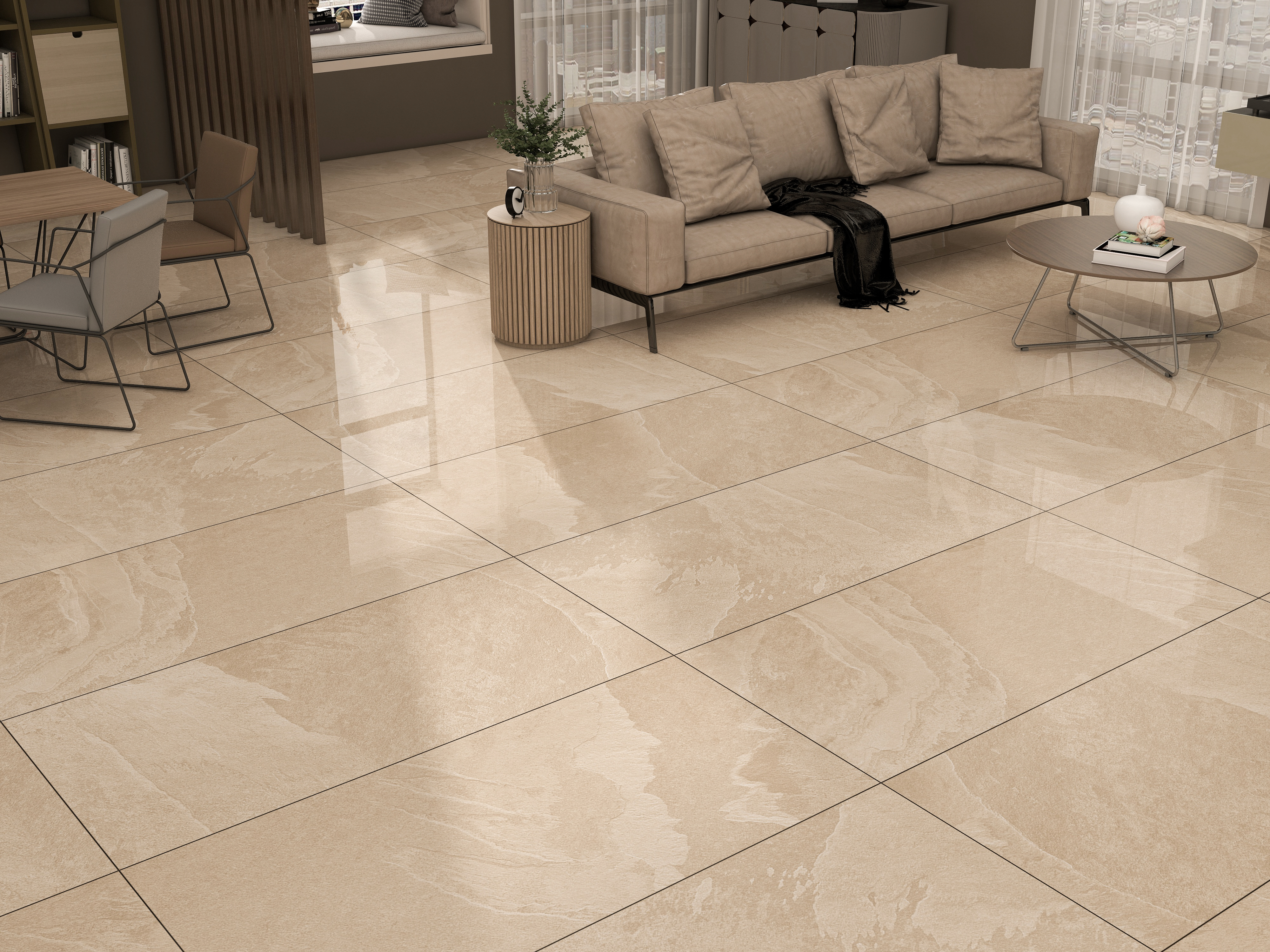 Porcelain Tile 60x120 Hard Rock Beige (Mat)
