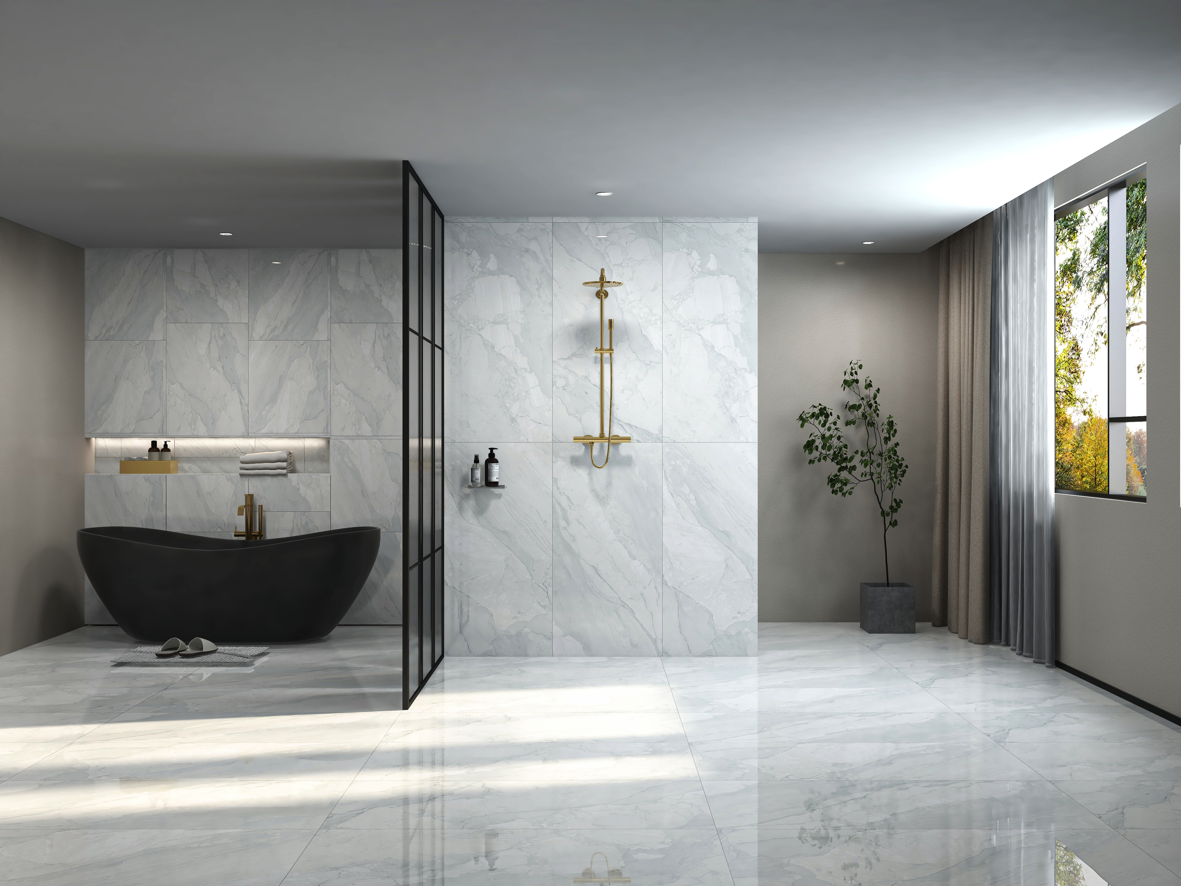 Porcelain Tile 60x120 Rooster white(Glossy)