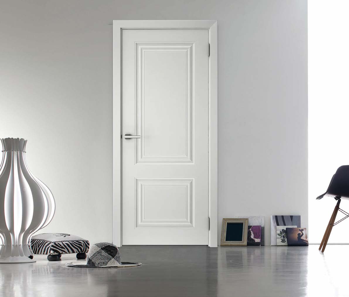 MDF Door Model 1 painted 80x205cm/90x205cm (Light Grey) (White) (Vanilla)